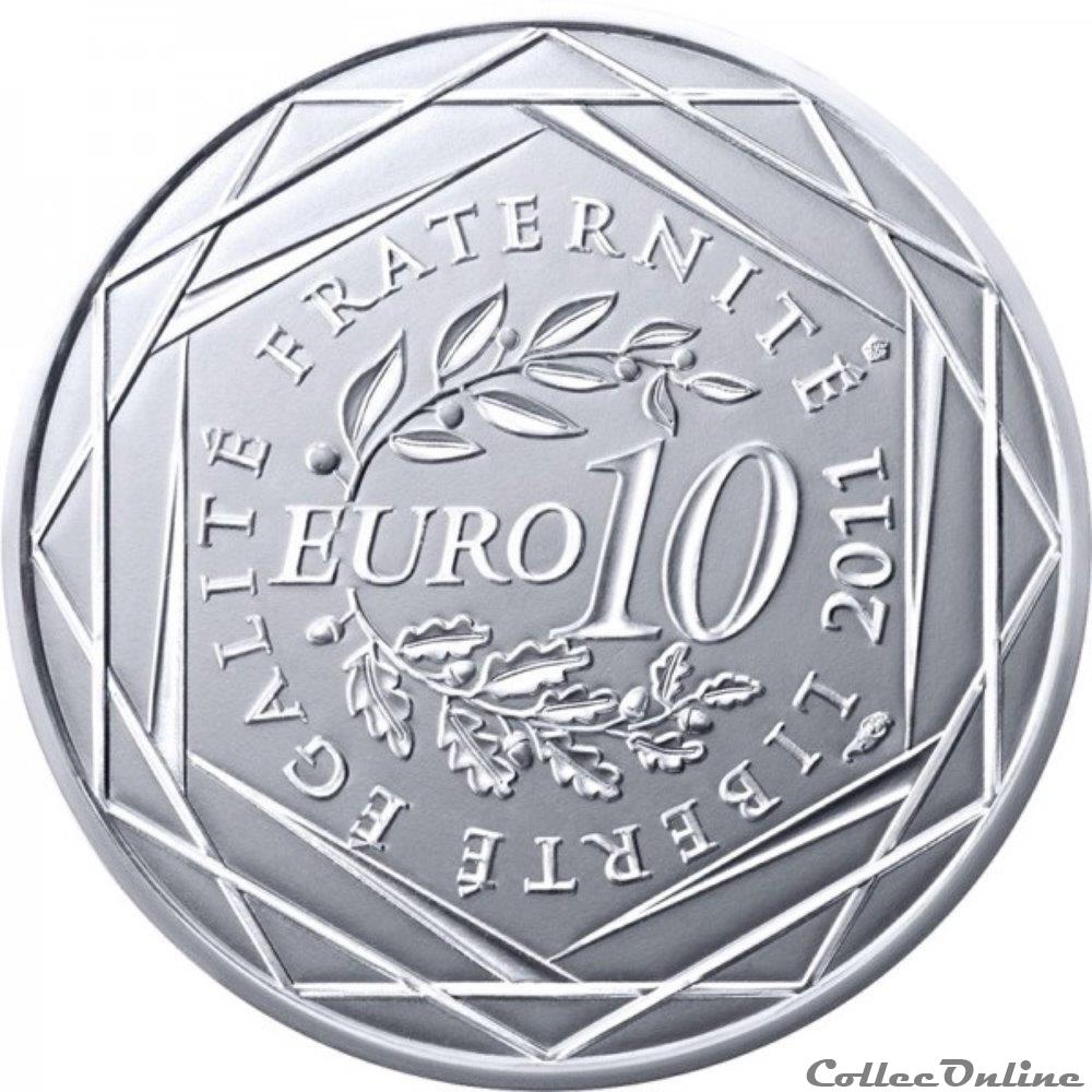 monnaie france 10 euros alsace 2011