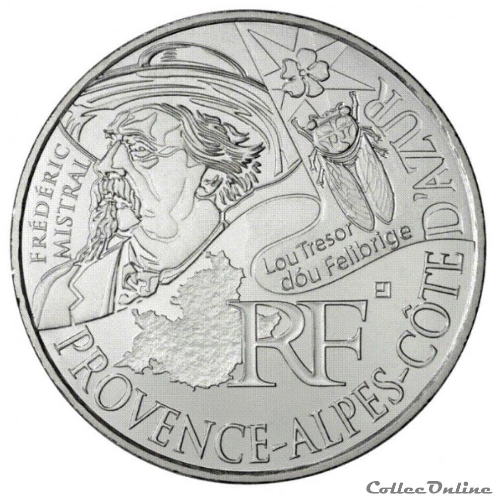 monnaie france 10 euros provence alpes cote azur 2012