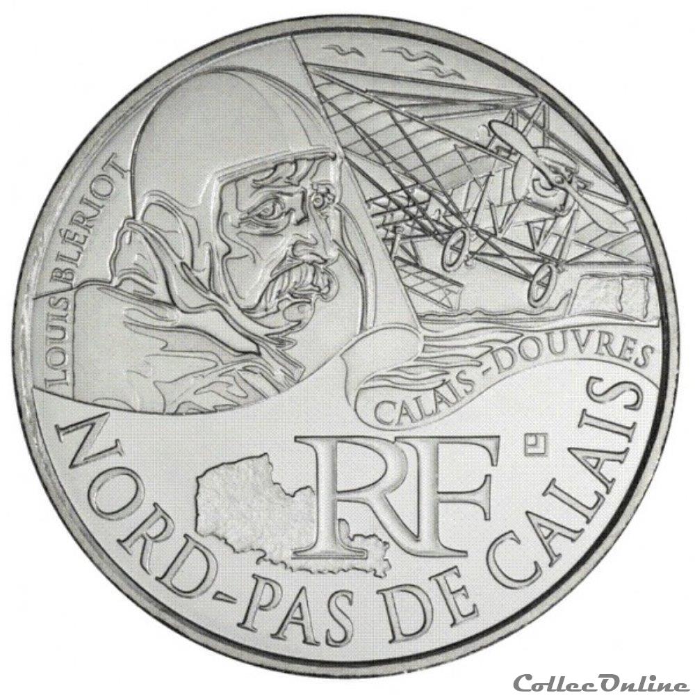 10 euros Nord-Pas de Calais 2012 monnaie france 10 euros nord pas de calais 2012