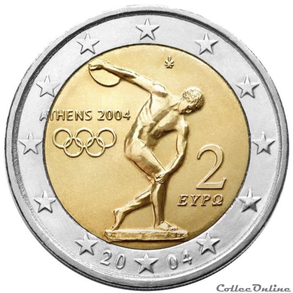 2 euro - Grèce 2004 monnaie 2 euro grece 2004