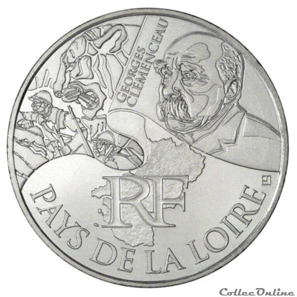 monnaie france 10 euros pays de la loire 2012