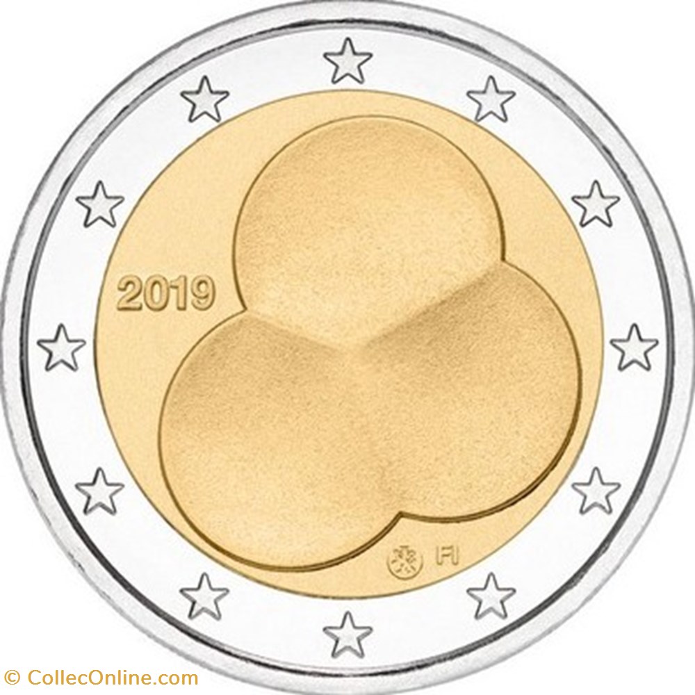 monnaies euros europe 2 euro finlande 2019