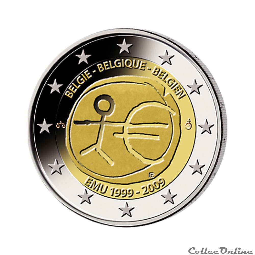 monnaie banque centrale europeenne 2 euros belgique 2009
