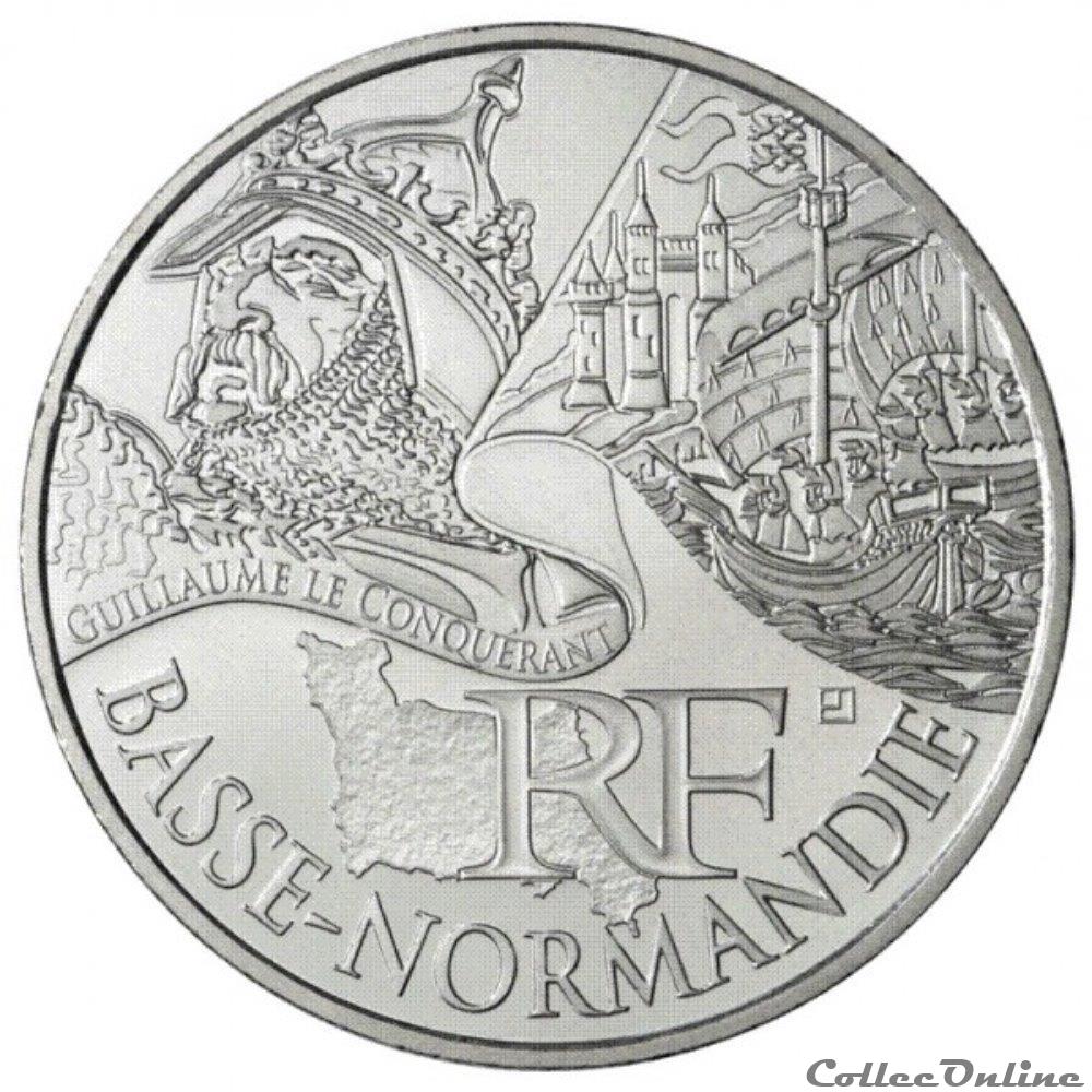 10 euros Basse-Normandie 2012 monnaie france 10 euros basse normandie 2012