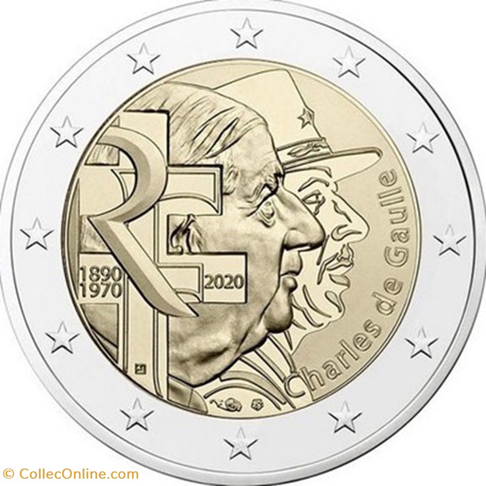 monnaies euros europe 2 euro france 2020