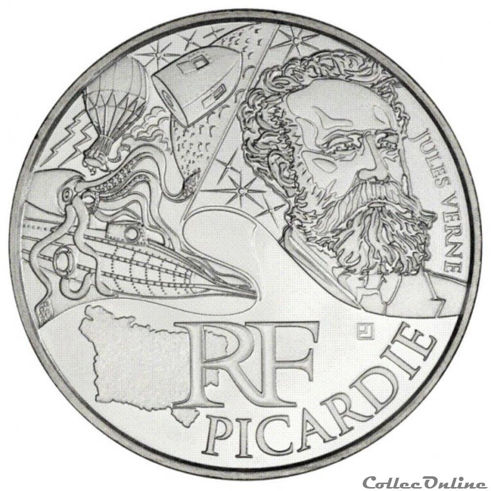 10 euros Picardie 2012 monnaie france 10 euros picardie 2012
