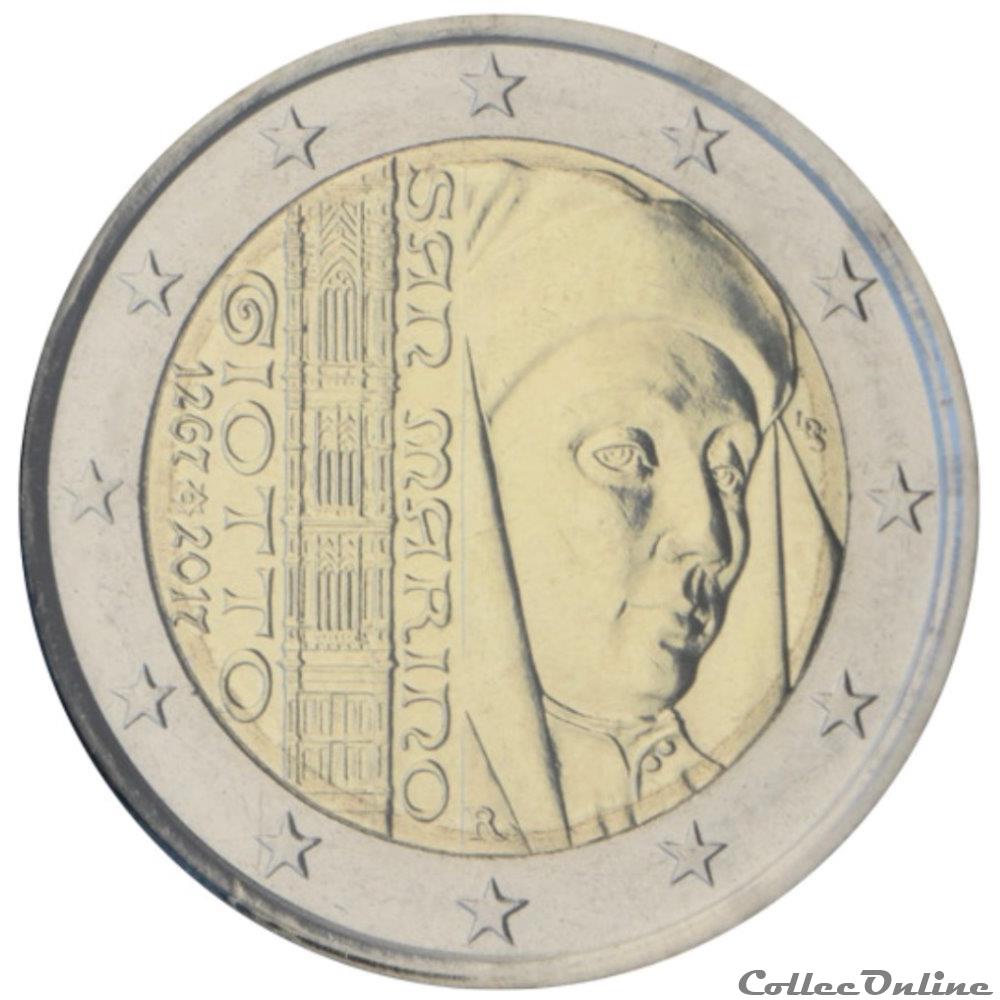 2 Euro Saint Marin 2017 Coins Euros San Marino Face Value 2 Euros