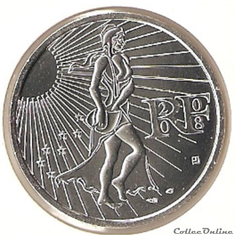 15 euros "La Semeuse en marche " 2008 monnaie france 15 euros la semeuse en marche 2008
