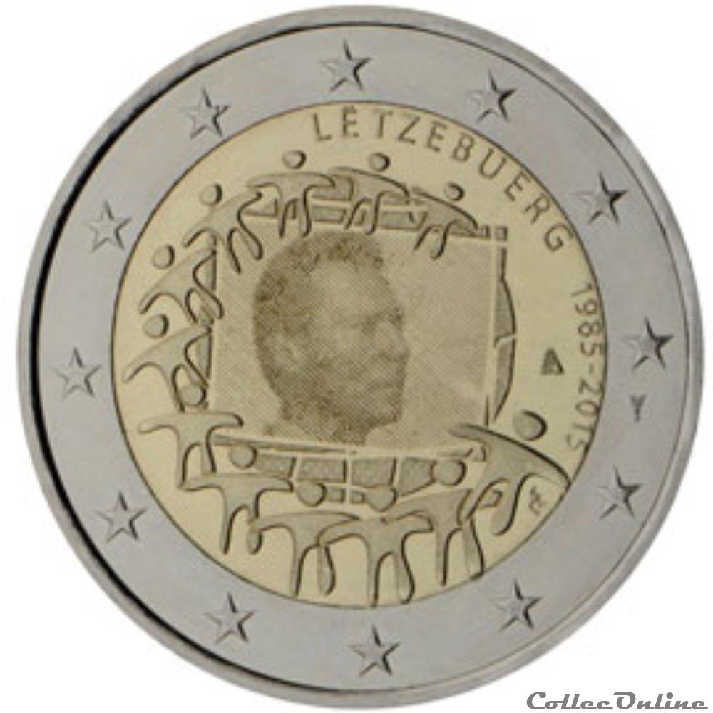 monnaie banque centrale europeenne 2 euro luxembourg 2015