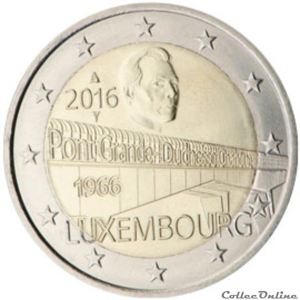2 euro - Luxembourg 2016 monnaie 2 euro luxembourg 2016