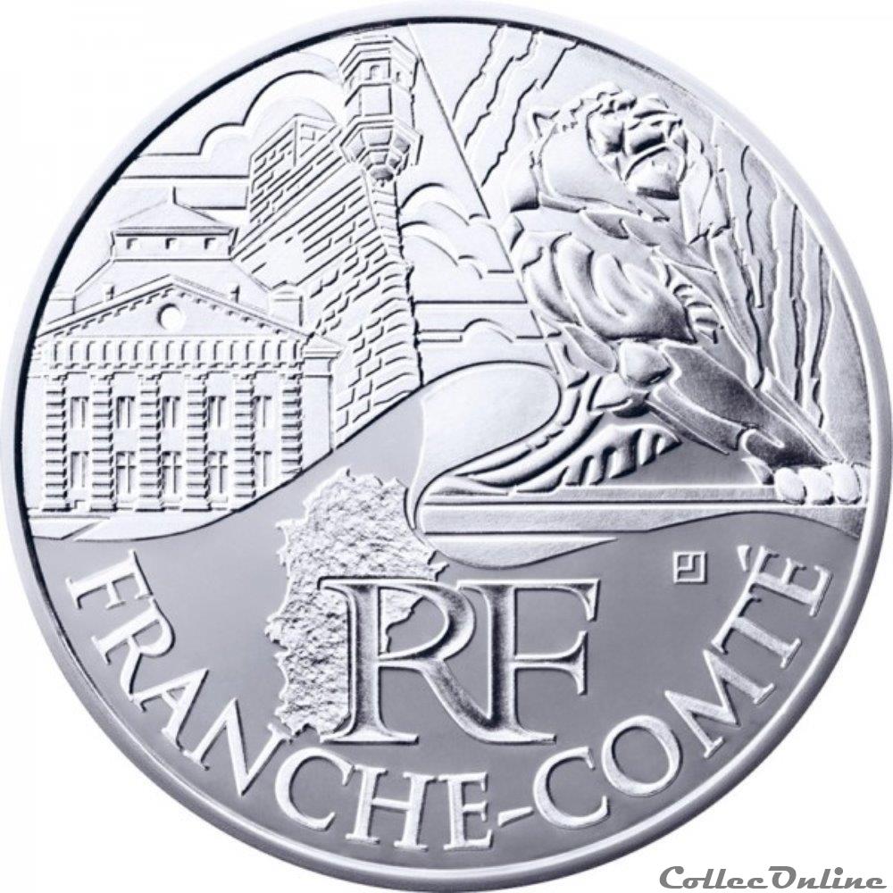 monnaie france 10 euros franche comte 2011