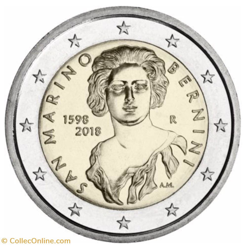 monnaie europe 2 euro saint marin 2018