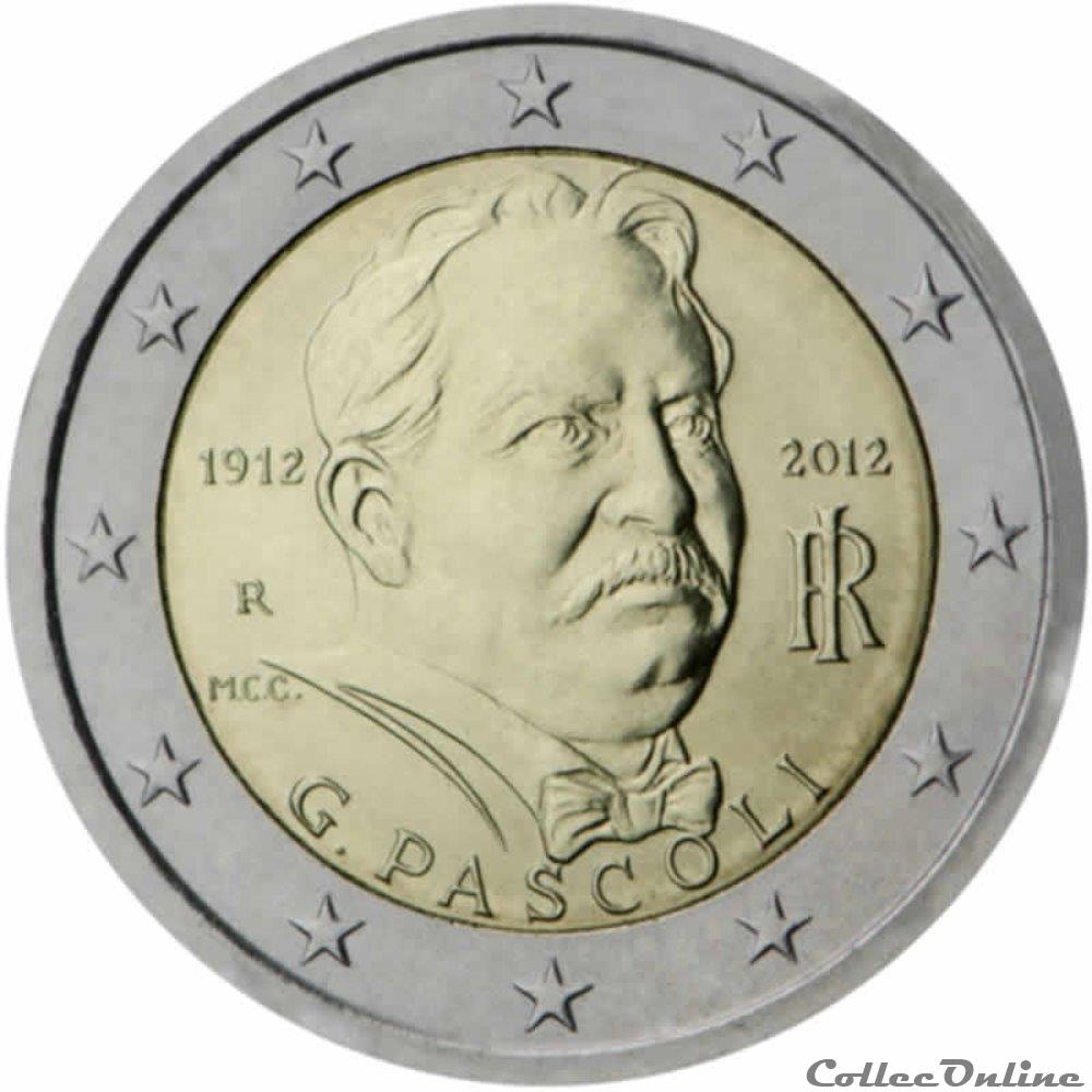 monnaie 2 euro italie 2012