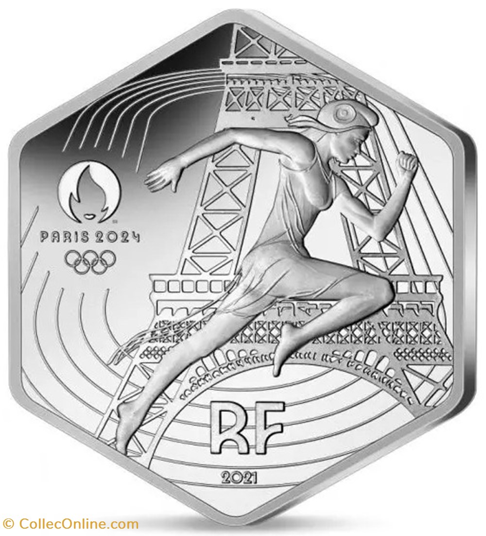 10 Euros Paris 2024 2021 monnaies france 10 euros paris 2024 2021