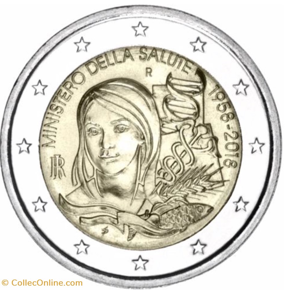 2 euro - Italie 2018 monnaie europe 2 euro italie 2018