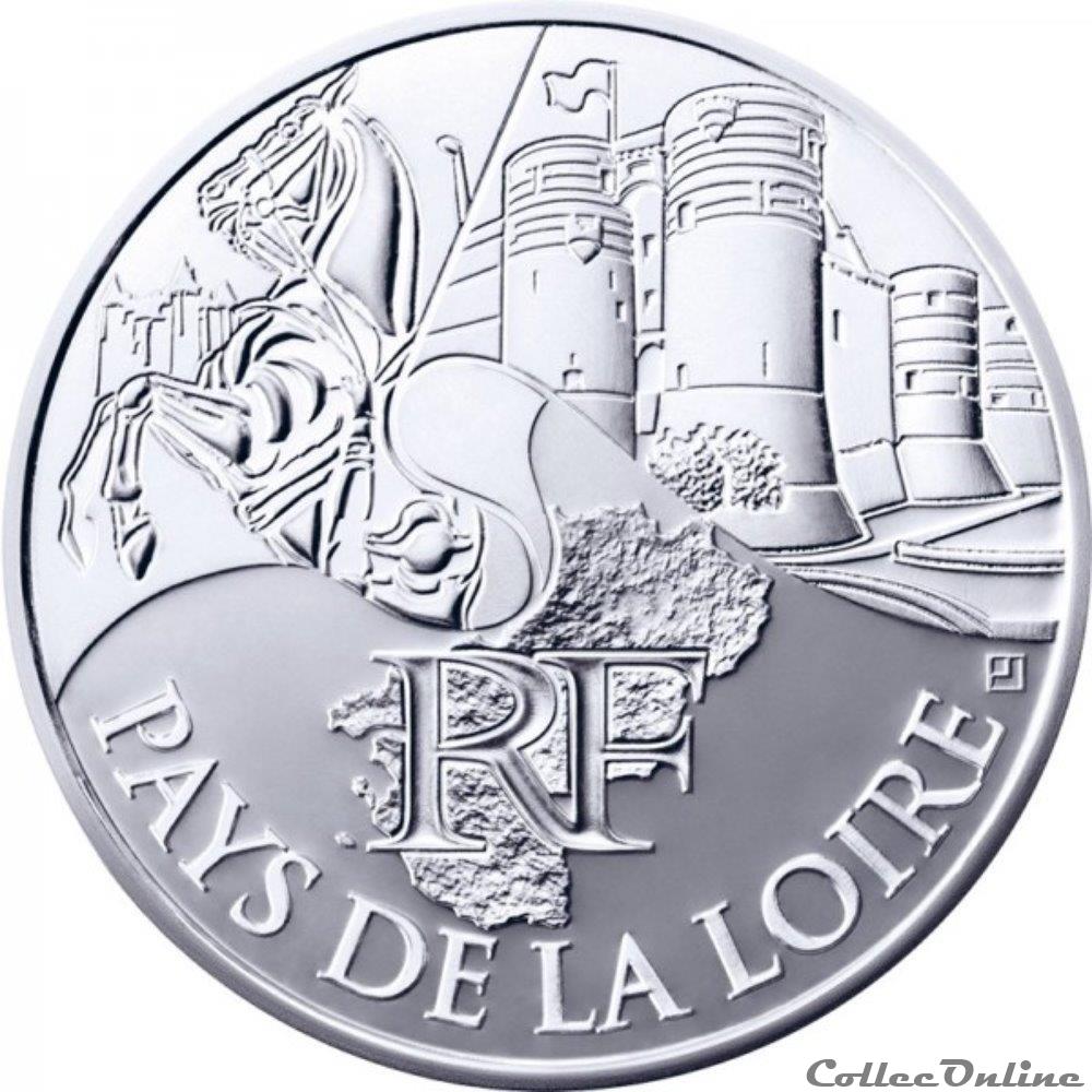 monnaie france 10 euros pays de la loire 2011