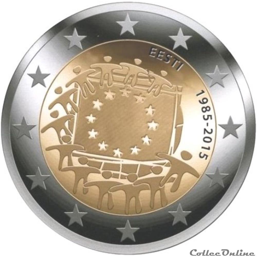 2 euro - Estonie 2015 monnaie banque centrale europeenne 2 euro estonie 2015
