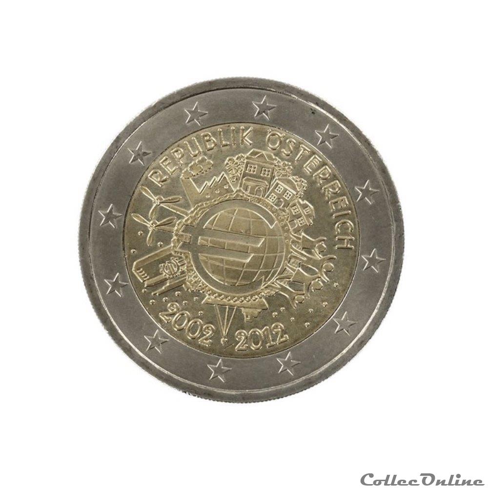 2 euro -Autriche 2012 monnaie banque centrale europeenne 2 euro autriche 2012