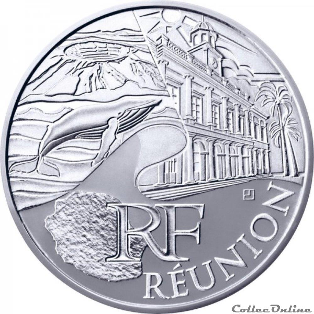 10 euros Réunion 2011 monnaie france 10 euros reunion 2011