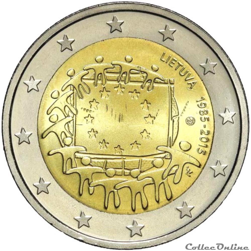 2 euro - Lituanie 2015 monnaie banque centrale europeenne 2 euro lituanie 2015