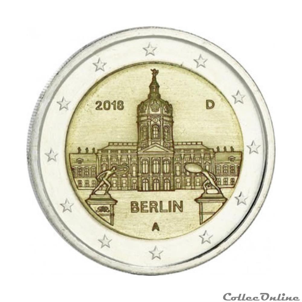 monnaie 2 euro allemagne 2018