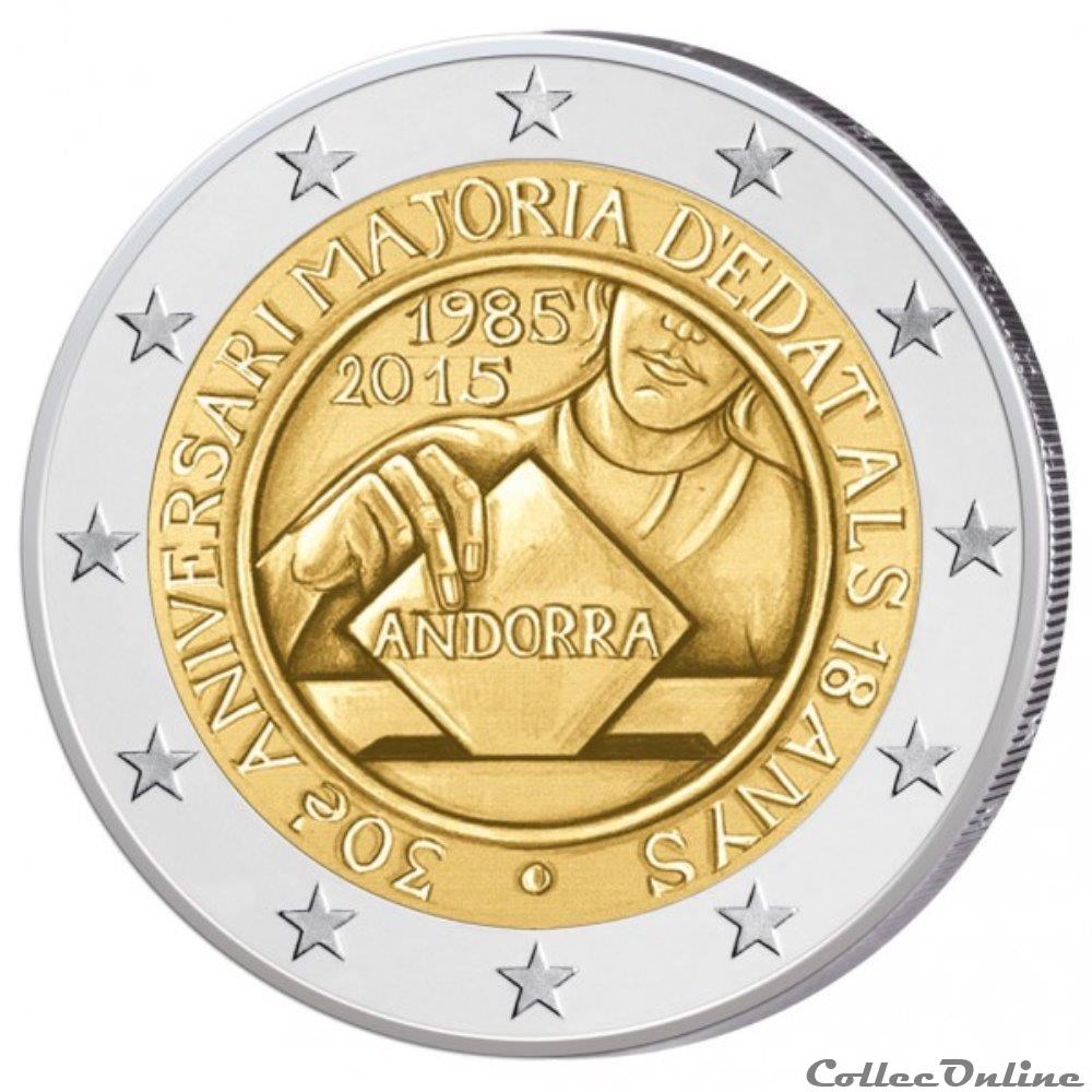 2 euro - Andorre 2015 monnaie 2 euro andorre 2015