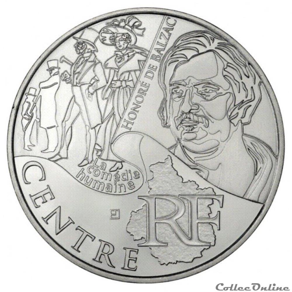 monnaie france 10 euros centre 2012