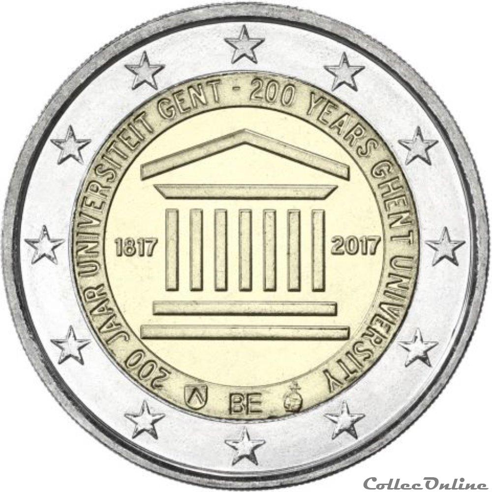 monnaie 2 euro belgique 2017