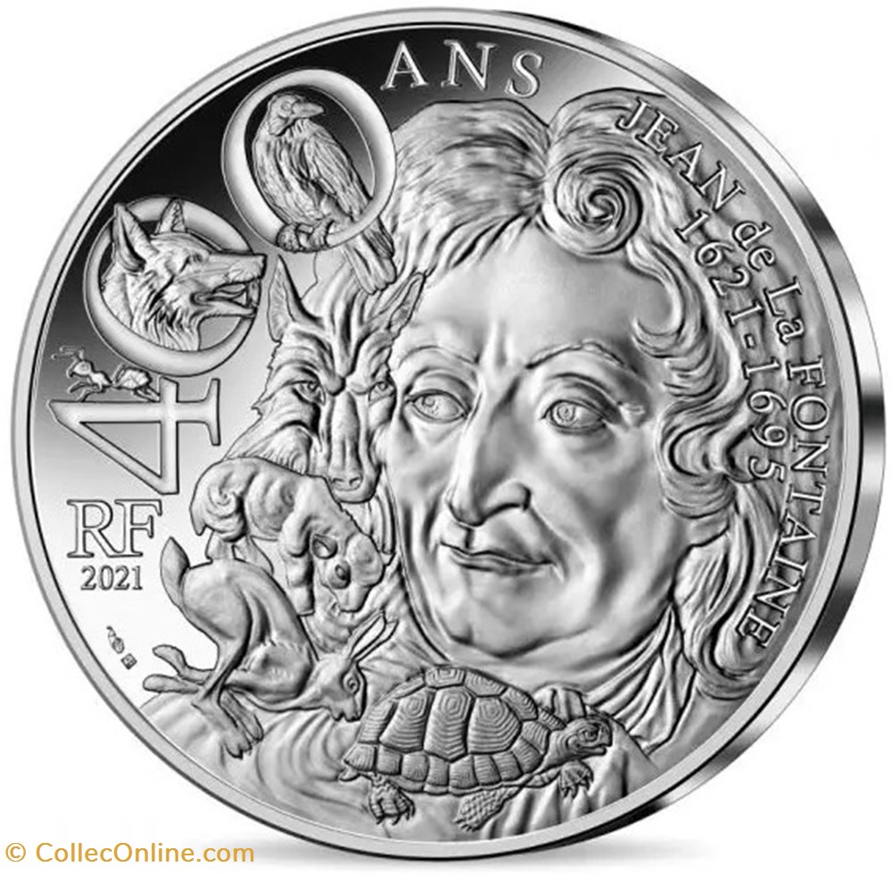 10 Euros Jean de Lafontaine monnaies france 10 euros jean de lafontaine