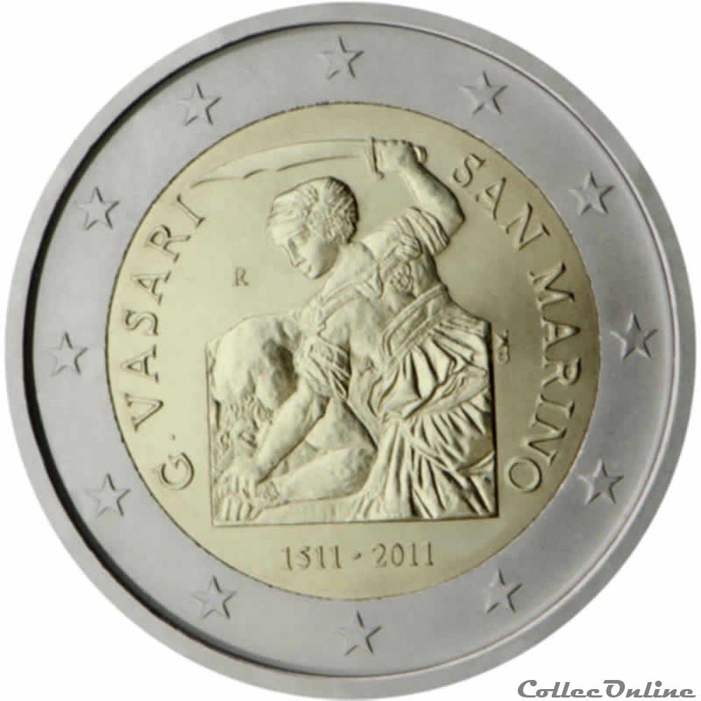 monnaie 2 euro saint marin 2011