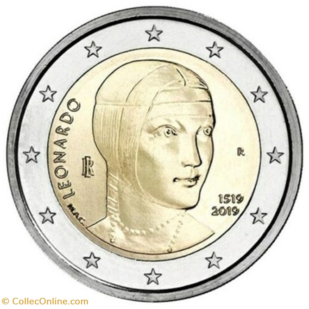 monnaie europe 2 euro italie 2019