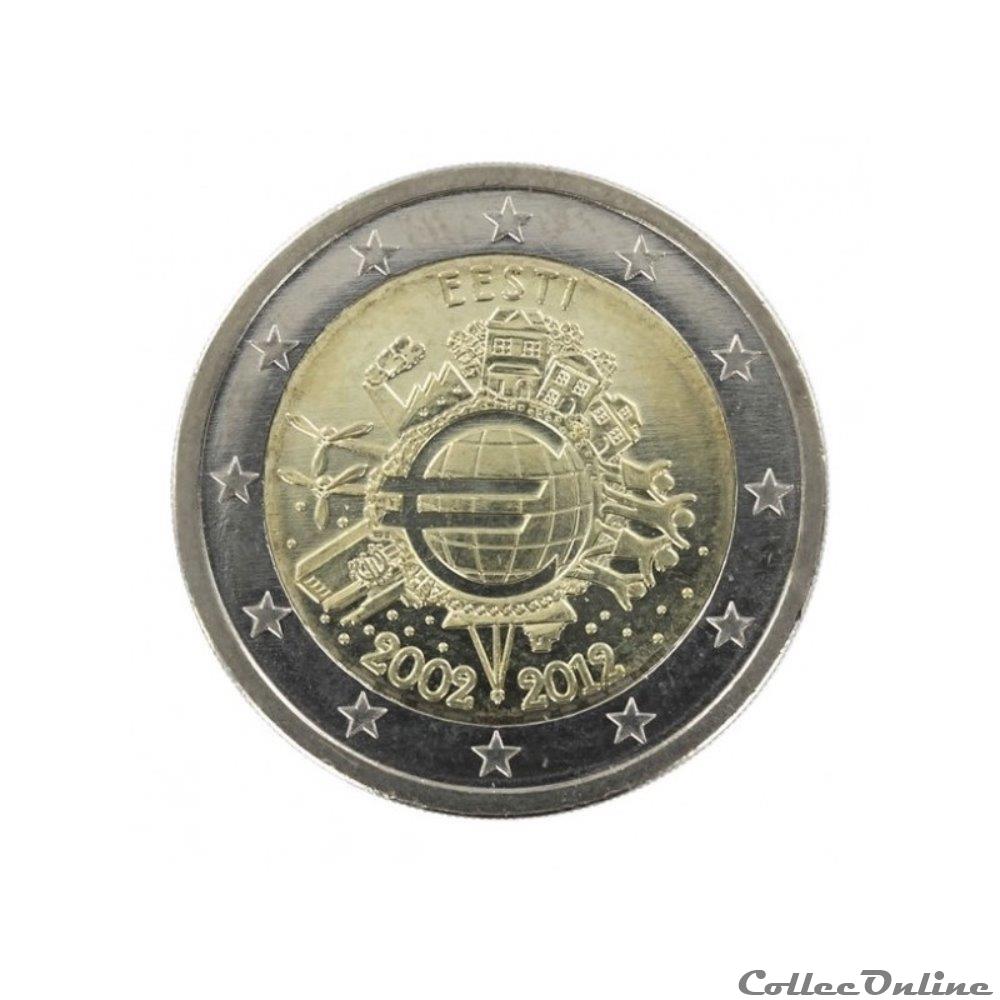 2 euro - Estonie 2012 monnaie banque centrale europeenne 2 euro estonie 2012