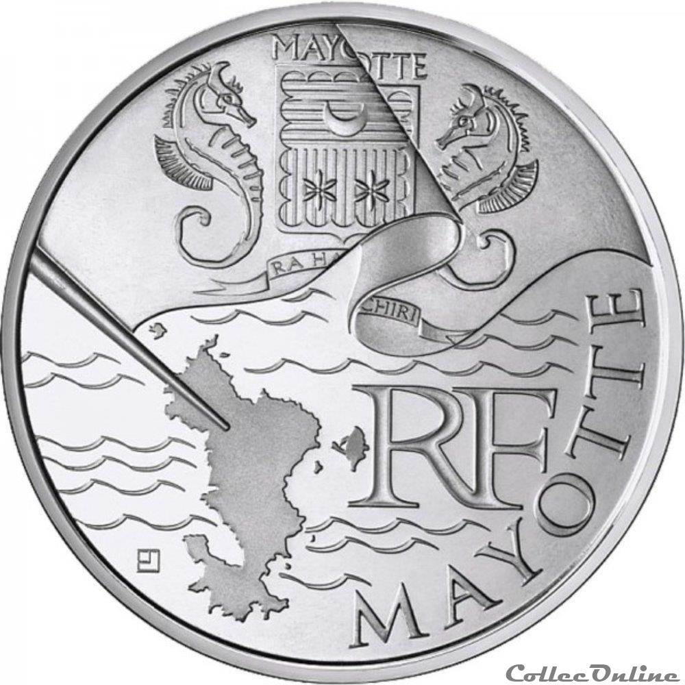 10 euros Mayotte 2010 monnaie france 10 euros mayotte 2010