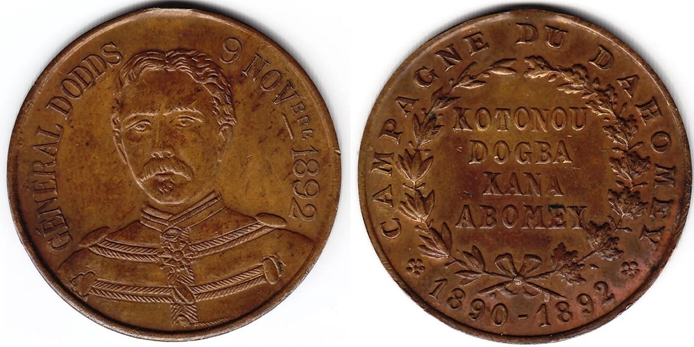 MEDAILLE CAMPAGNE DU DAHOMEY monnaies colonies francaises medaille campagne du dahomey