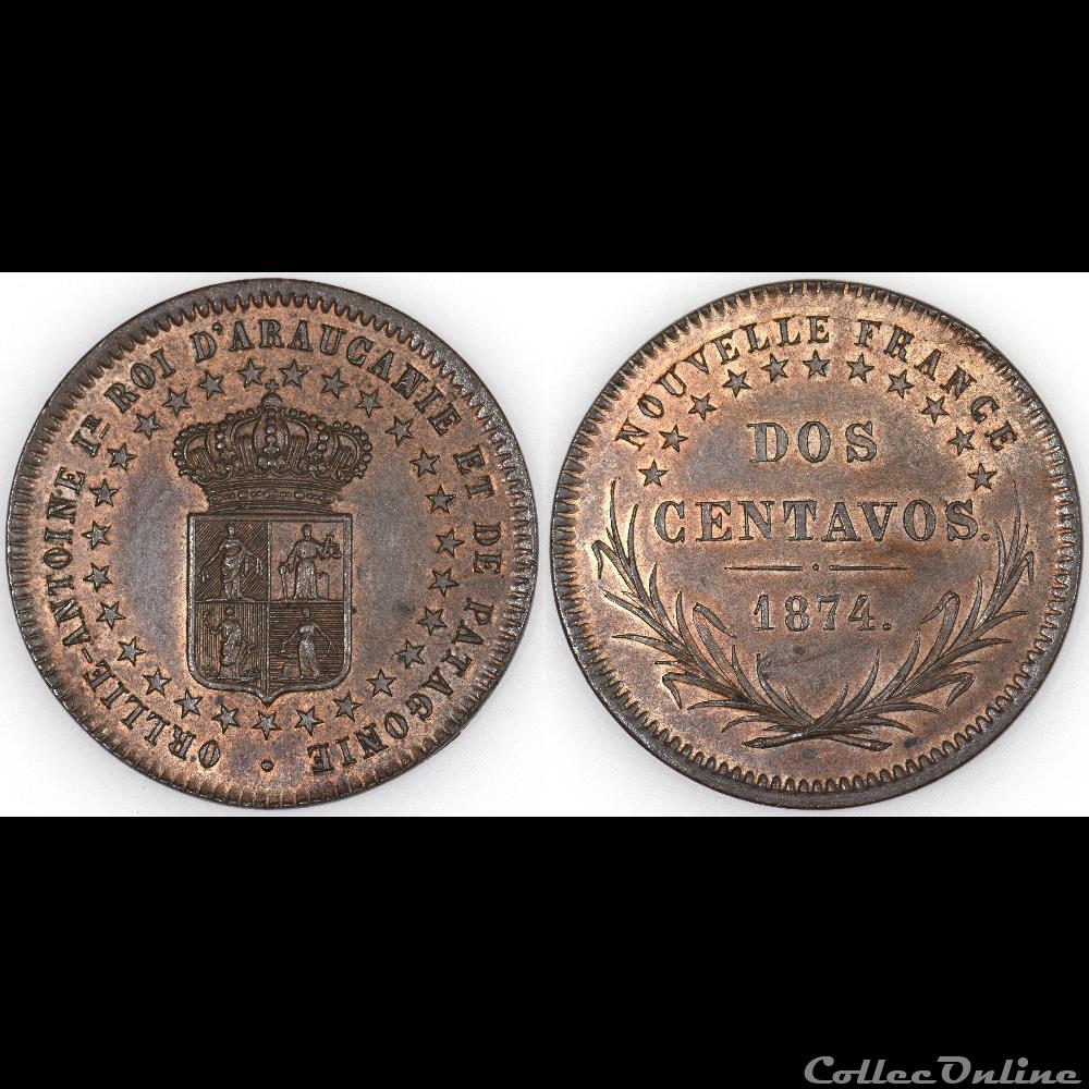 monnaies colonies francaises dos centavos 3eme type