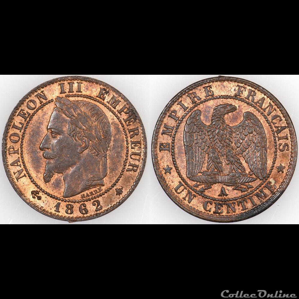 1 CENTIME 1862A monnaie france moderne 1 centime 1862a
