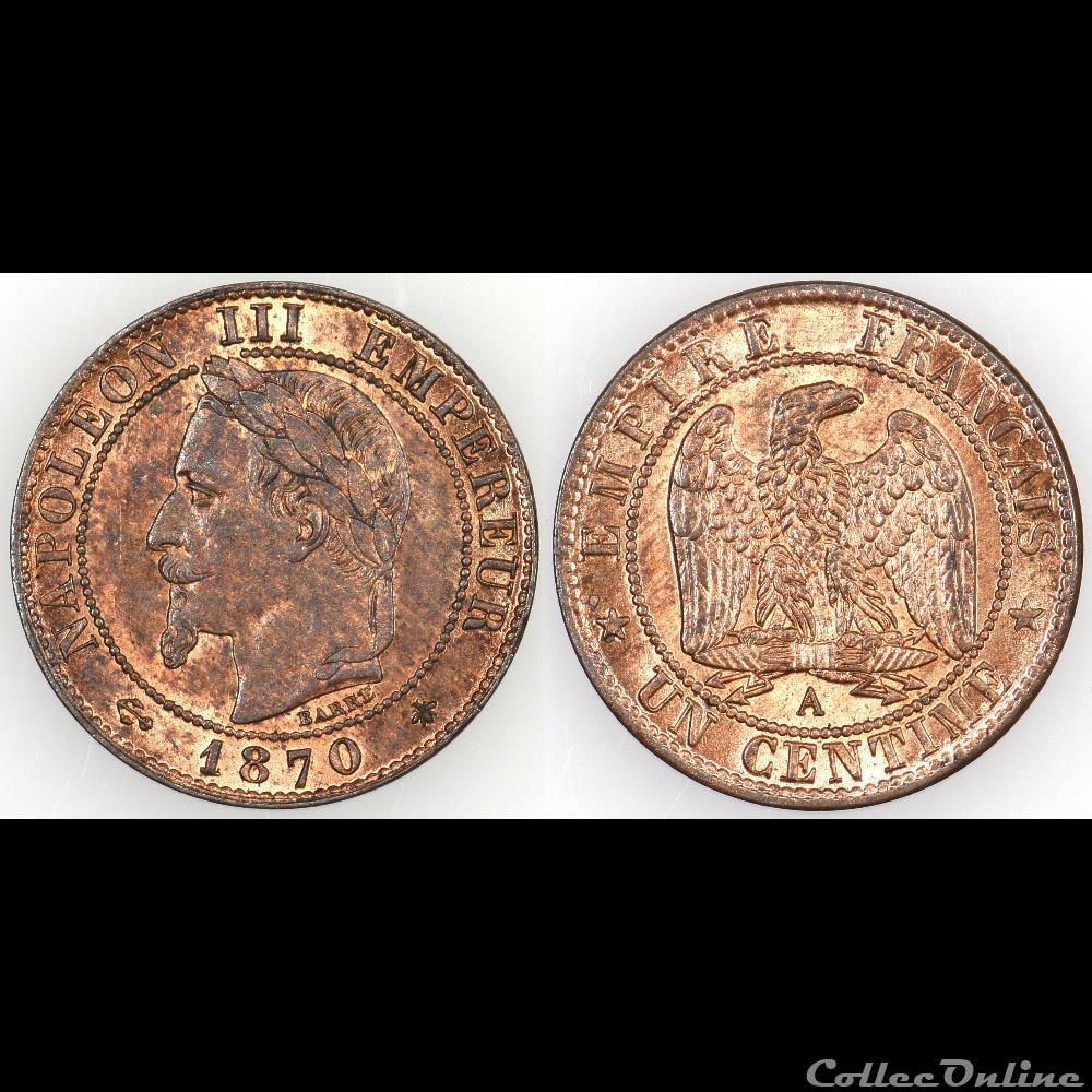 1 CENTIME 1870A monnaie france moderne 1 centime 1870a