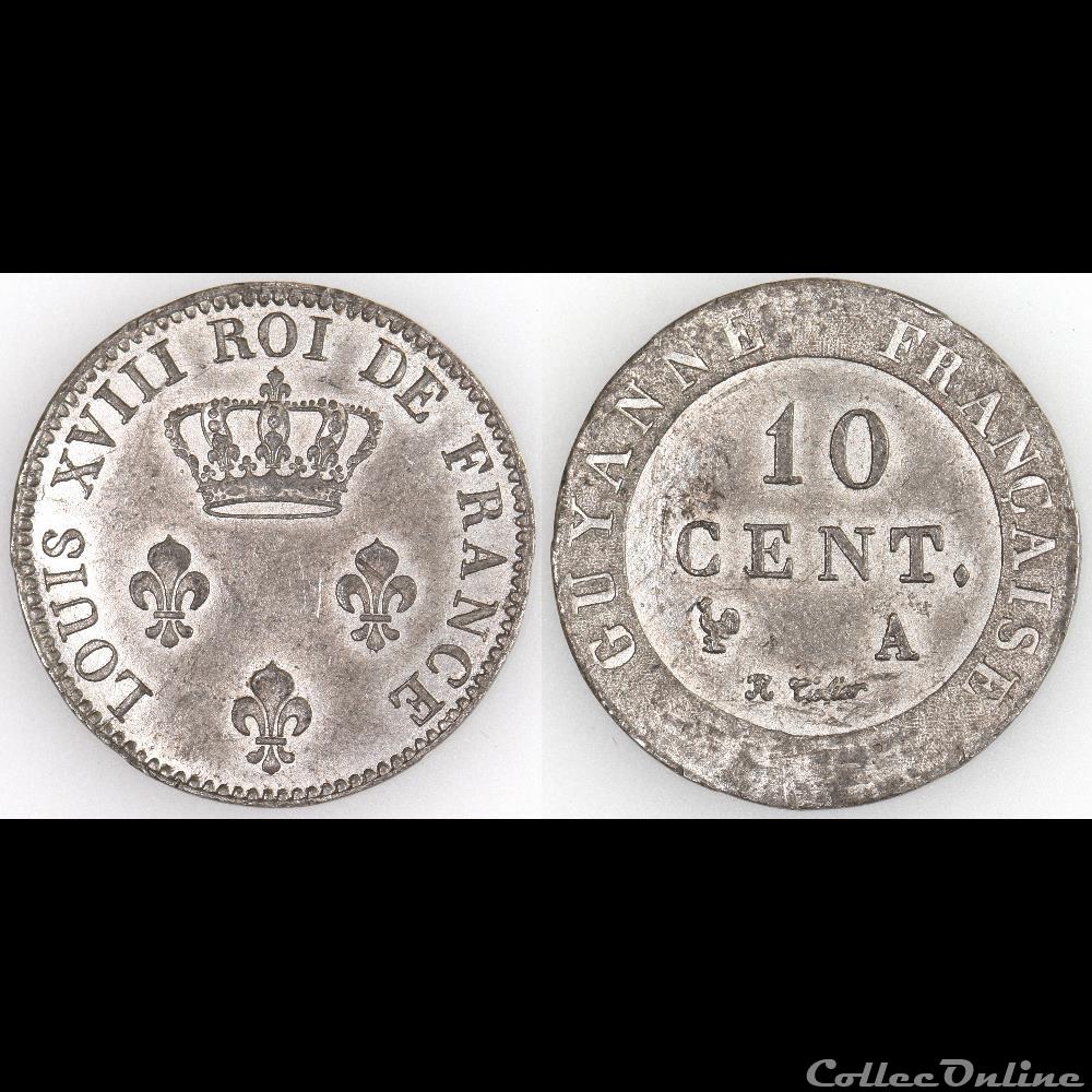 monnaies colonies francaises 10 cent guyanne francaise nd essai