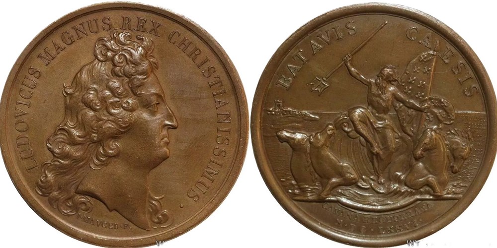 MEDAILLE BATAVIS CAESIS monnaies colonies francaises medaille batavis caesis