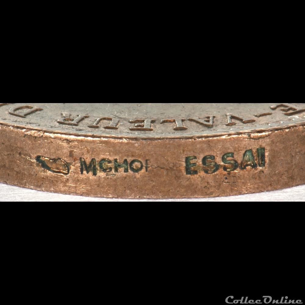 BON POUR 50 CENTIMES 1896 ESSAI MCHOR monnaies colonies francaises bon pour 50 centimes 1896 essai mchor