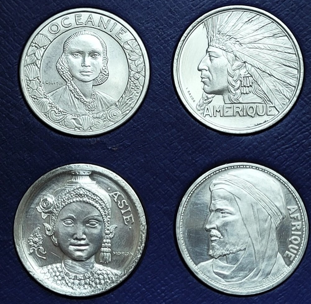 COFFRET DE MEDAILLES - EXPOSITION COLONIALE DE 1931 monnaies colonies francaises coffret de medailles exposition coloniale de 1931