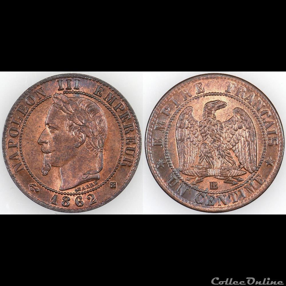1 CENTIME 1862BB monnaie france moderne 1 centime 1862bb
