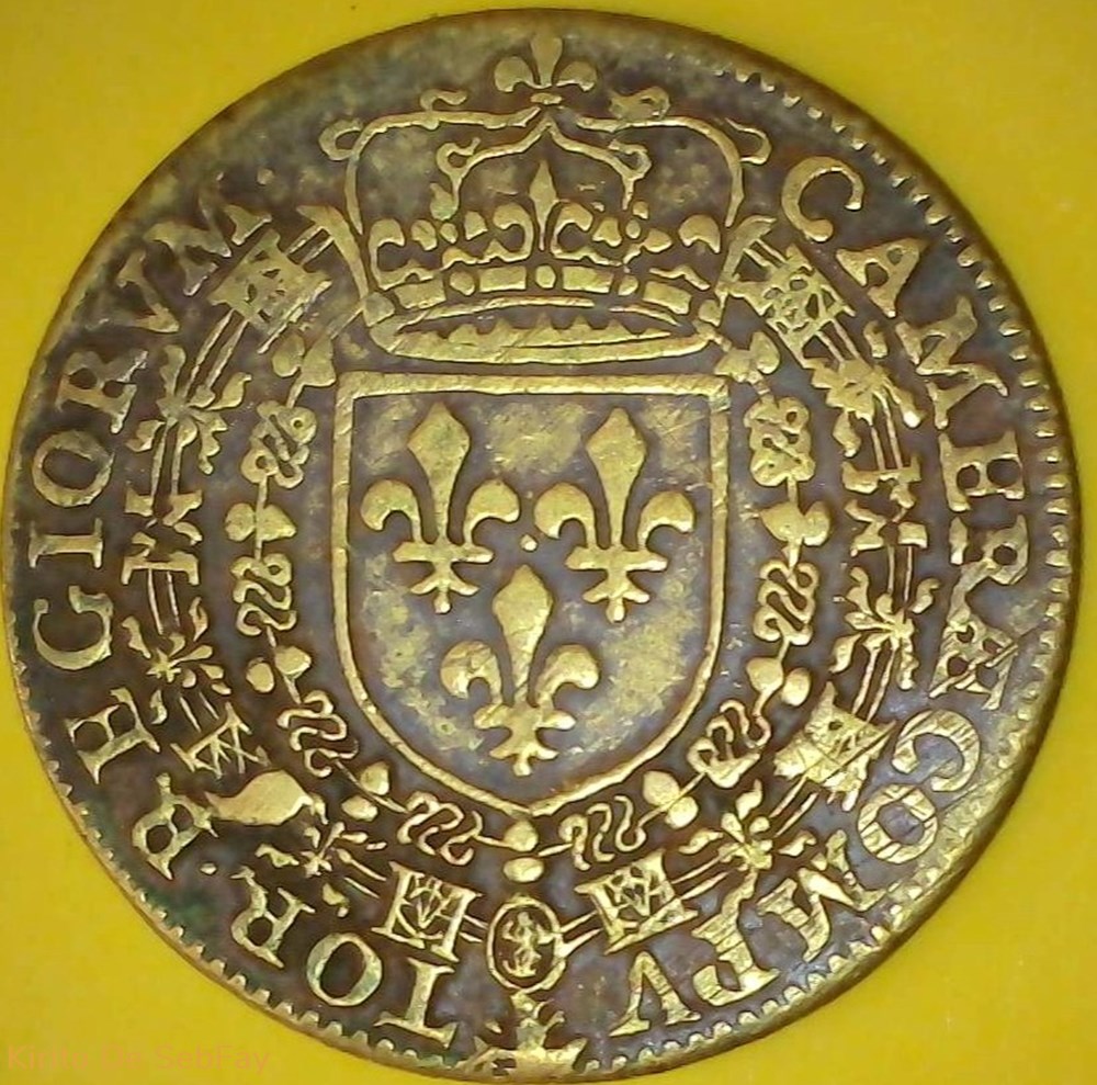 Jeton pour la Chambre des comptes du Roi HENRI III monnaies paranumismatique jetons poids jeton pour la chambre des comptes du roi henri iii
