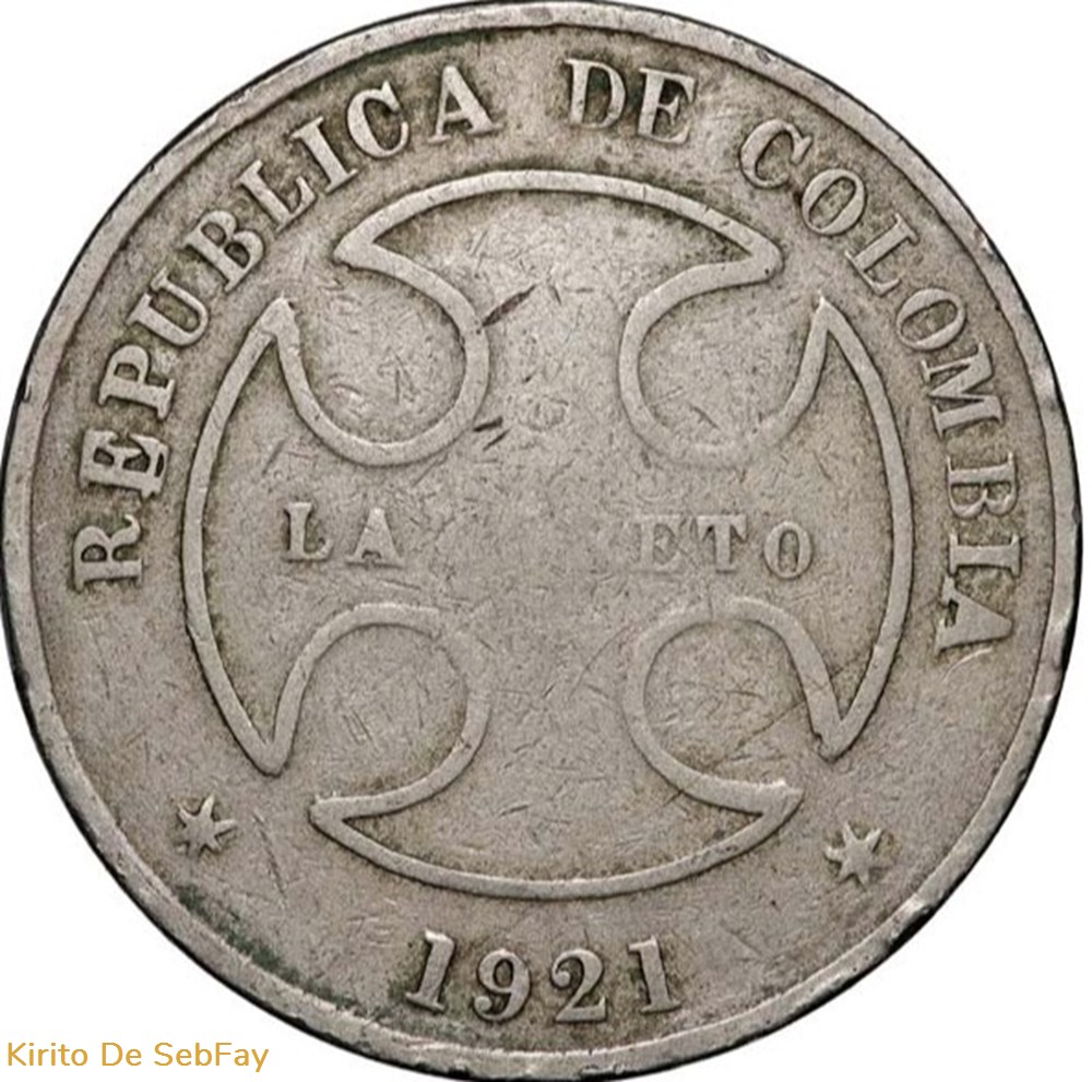 COLOMBIE 50 Centavos - monnaie de léproserie 1921 Birmingham monnaies monde colombie 50 centavos monnaie de leproserie 1921 birmingham
