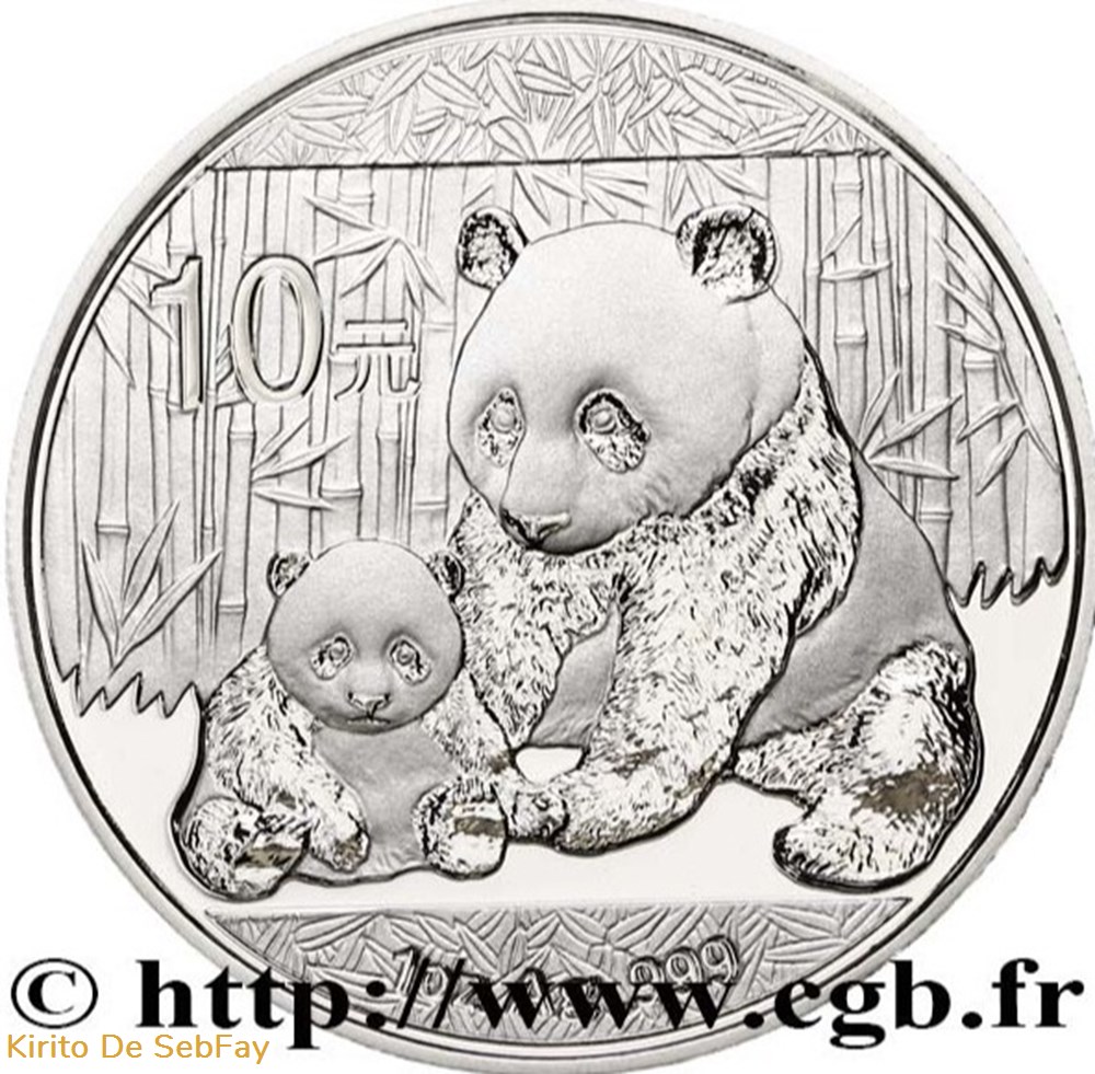 CHINE - 2012 - PANDA 10 YUAN monnaies monde chine 2012 panda 10 yuan