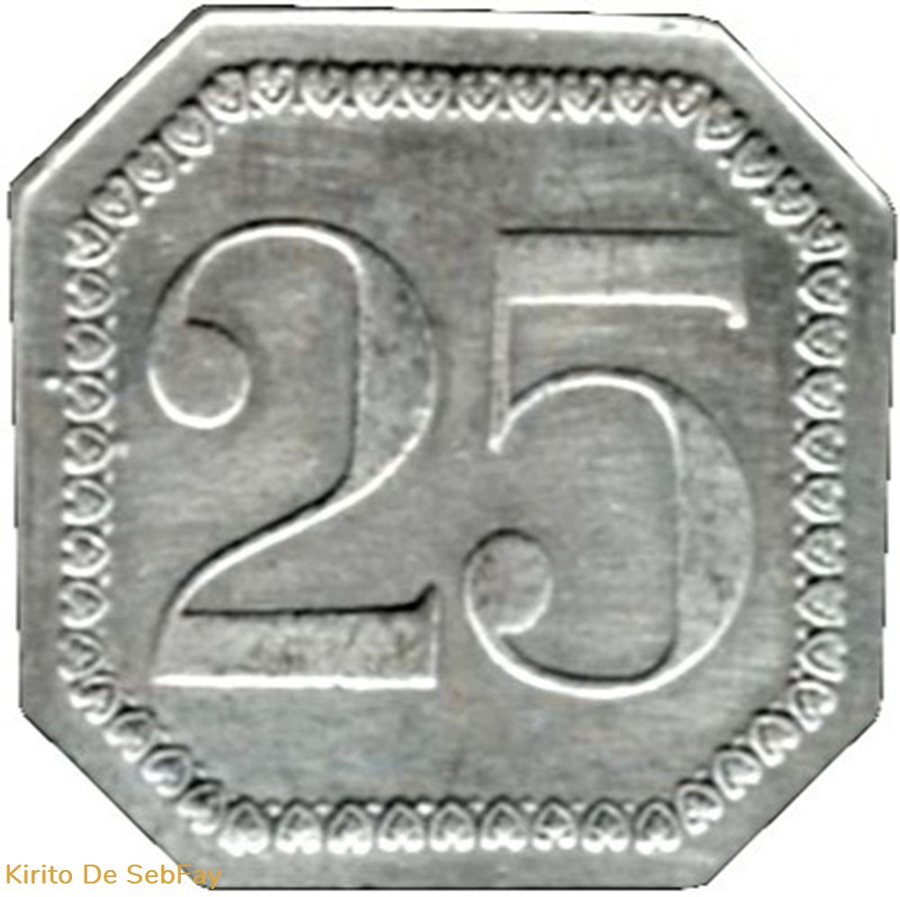 PRISON SAINT LAZARE 25 Centimes Paris medailles france monetaires de necessite prison saint lazare 25 centimes paris