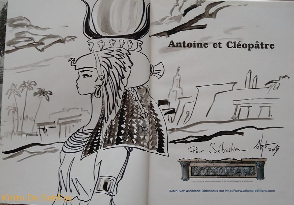BD - Scardanelli Clapat - L'extraor. Av d'Alcibiade Didascaux - Antoine et Cléopâtre + Dess d'Auteur livres revues bd scardanelli clapat extraor av alcibiade didascaux antoine et cleopatre dess auteur