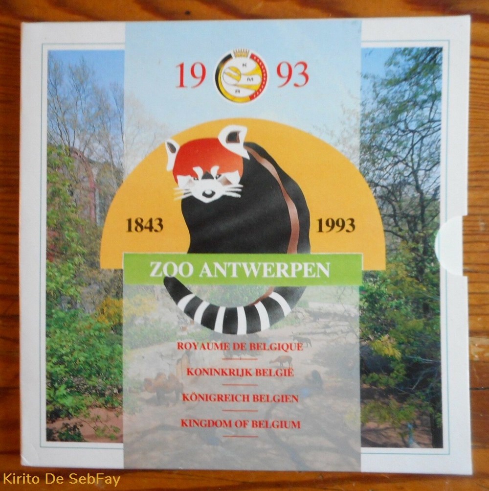 BELGIQUE - Zoo Antwerpen - 1993 monnaies monde belgique zoo antwerpen 1993