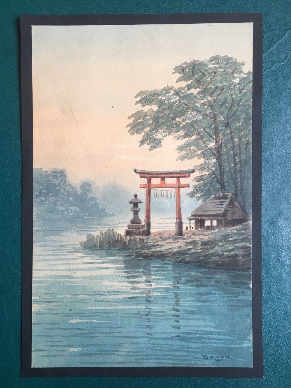 art antiquites peintures dessins aquarelle bunya 1880 1906