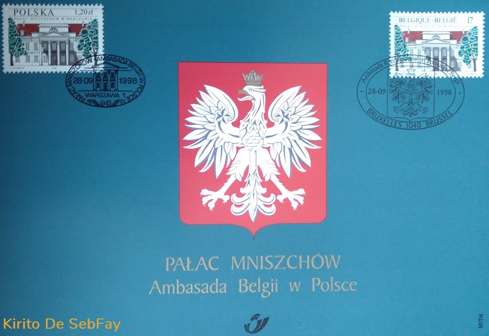 BELGIQUE - Ambassade 1994 timbres belgique ambassade 1994
